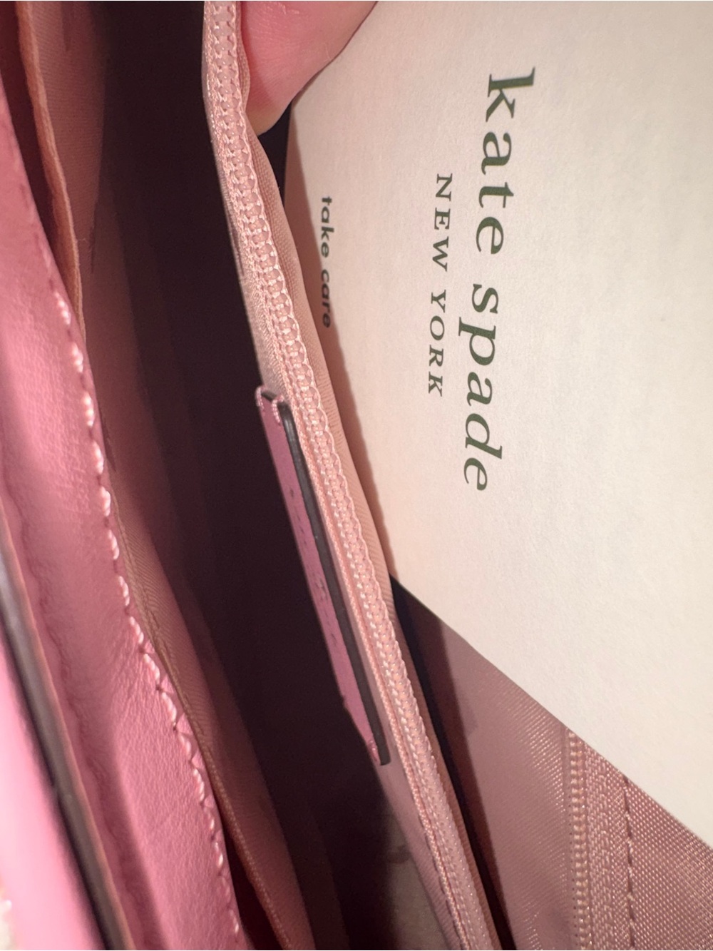 kate spade Pink Tweed Shoulder Bag with Chain Strap and Top Handle - Picture 15 of 15